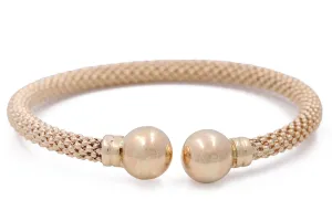 14K Yellow Gold Fashion Cuff Bracelet