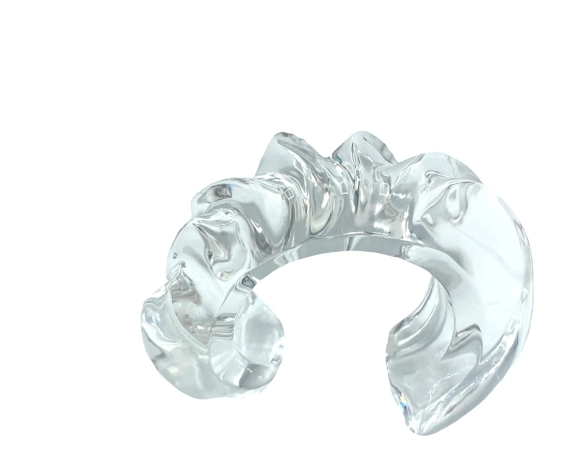 90s Wide Lucite Cuff Bracelet