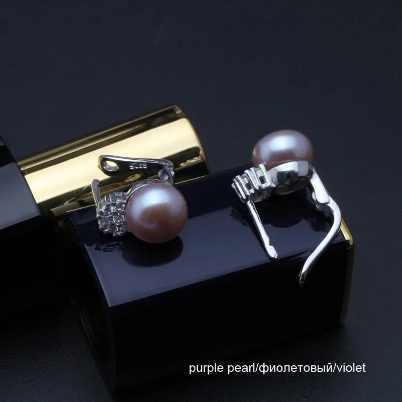 925 sterling silver earrings natural freshwater pearl earrings