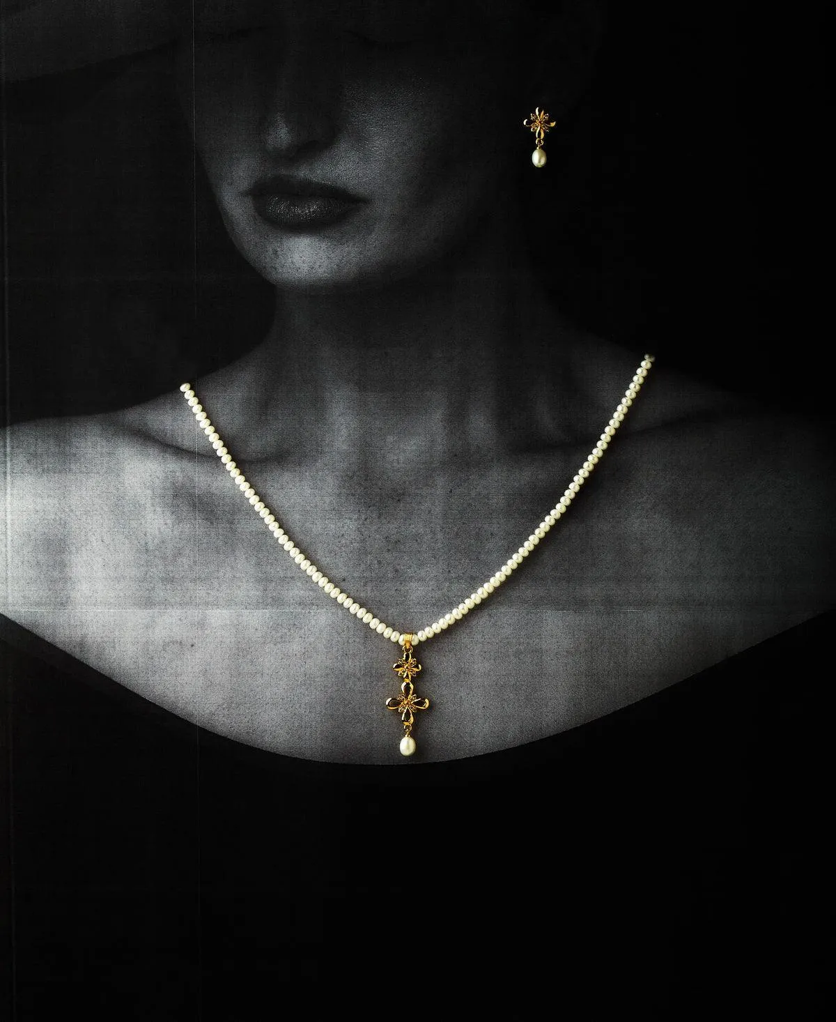 Beautiful Real Pearl Necklace Set