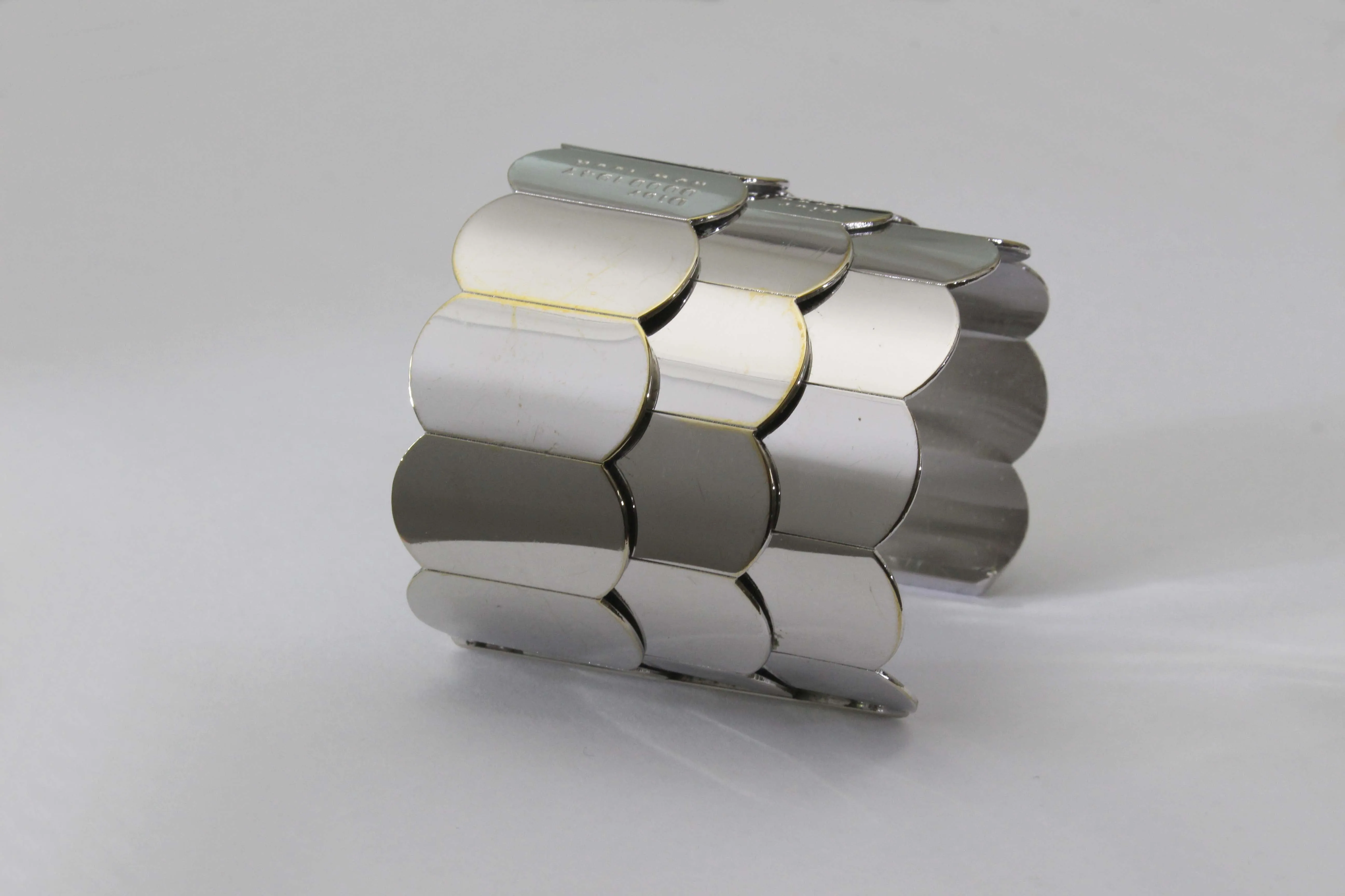 CHRISTIAN DIOR 1947 New Look name plate cuff bracelet