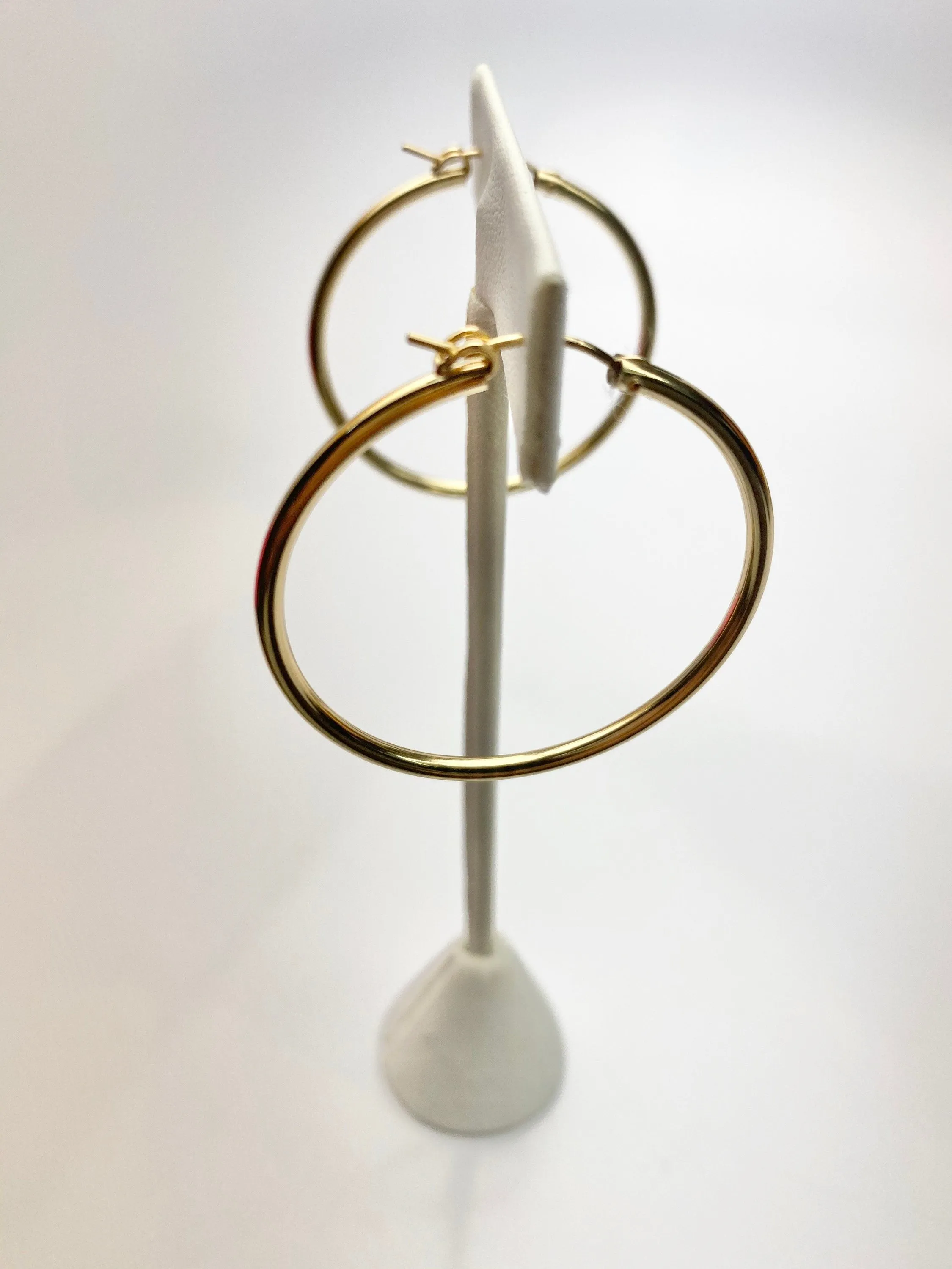 Hoop flex earrings, large size, 14k gold filled, 14k GF