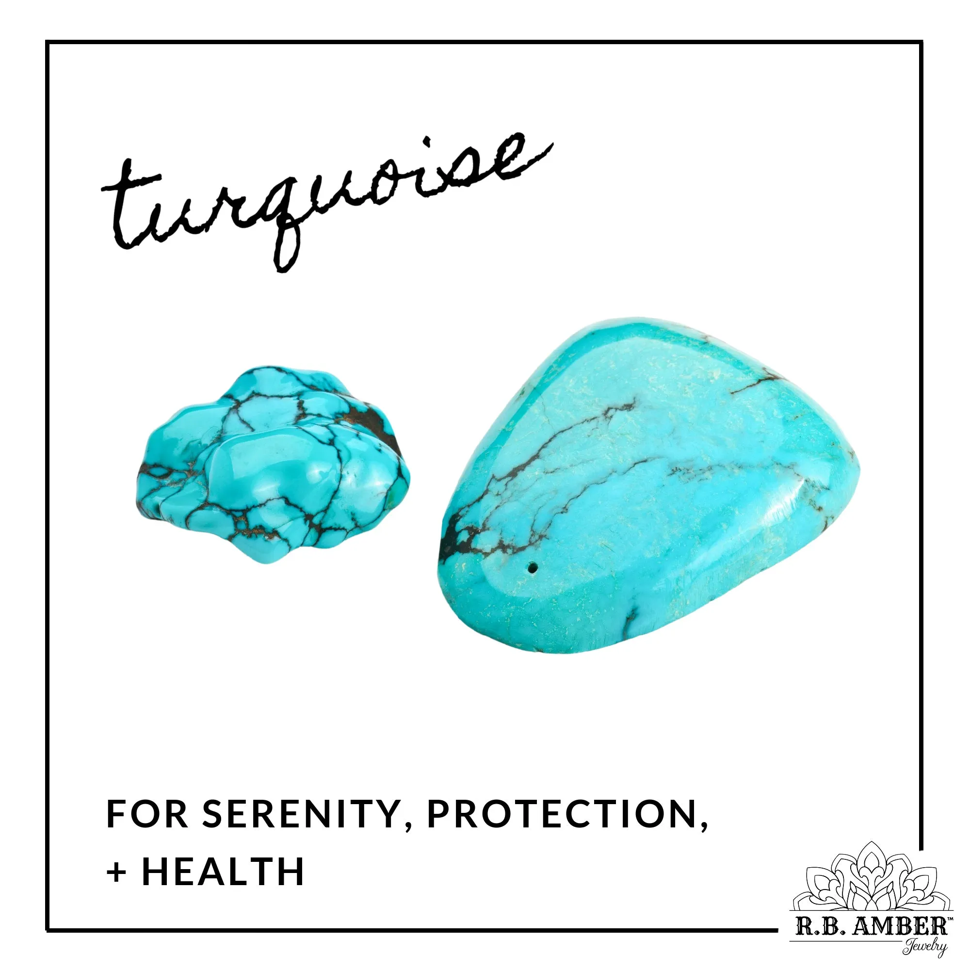 Kids | Turquoise   Cognac Amber Bracelet