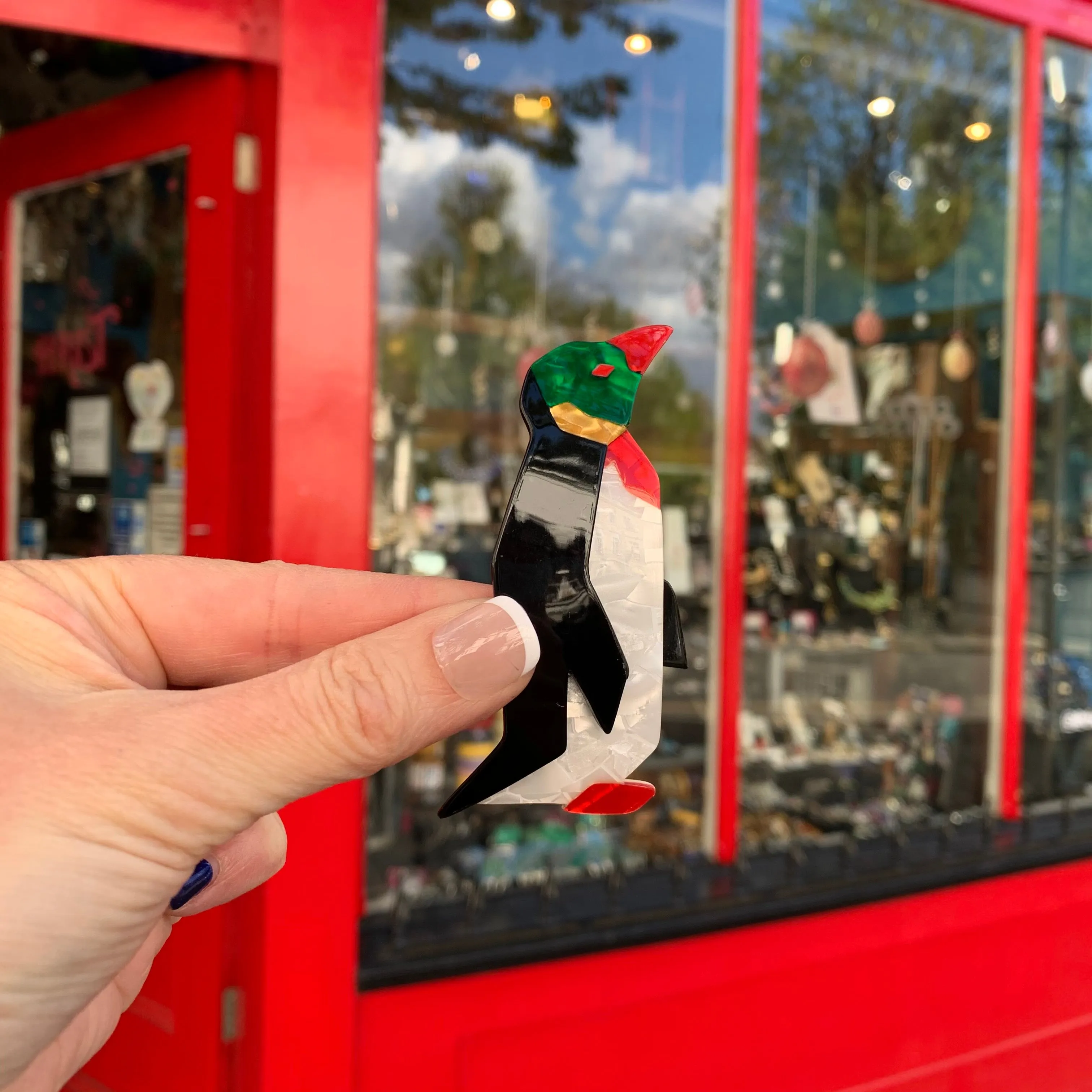 Lea Stein Penguin Brooch