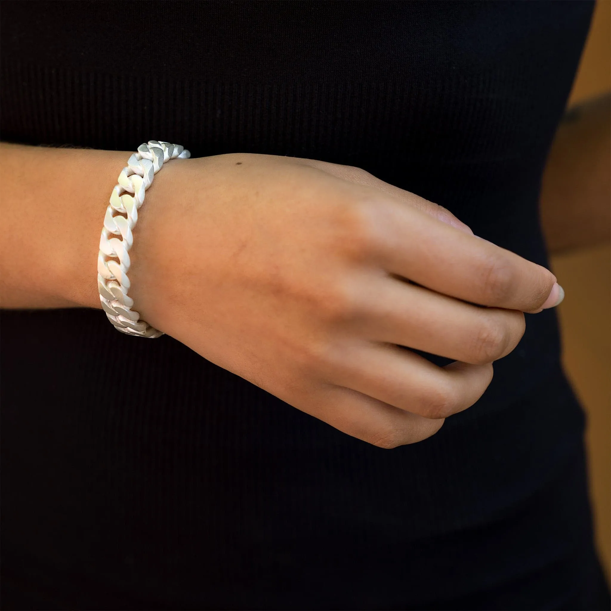 Lika Behar Sterling Silver Chain Cuff Bracelet