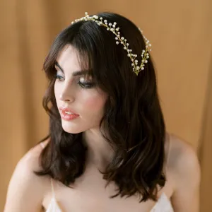 NINA Pearl Double Coronet Headband