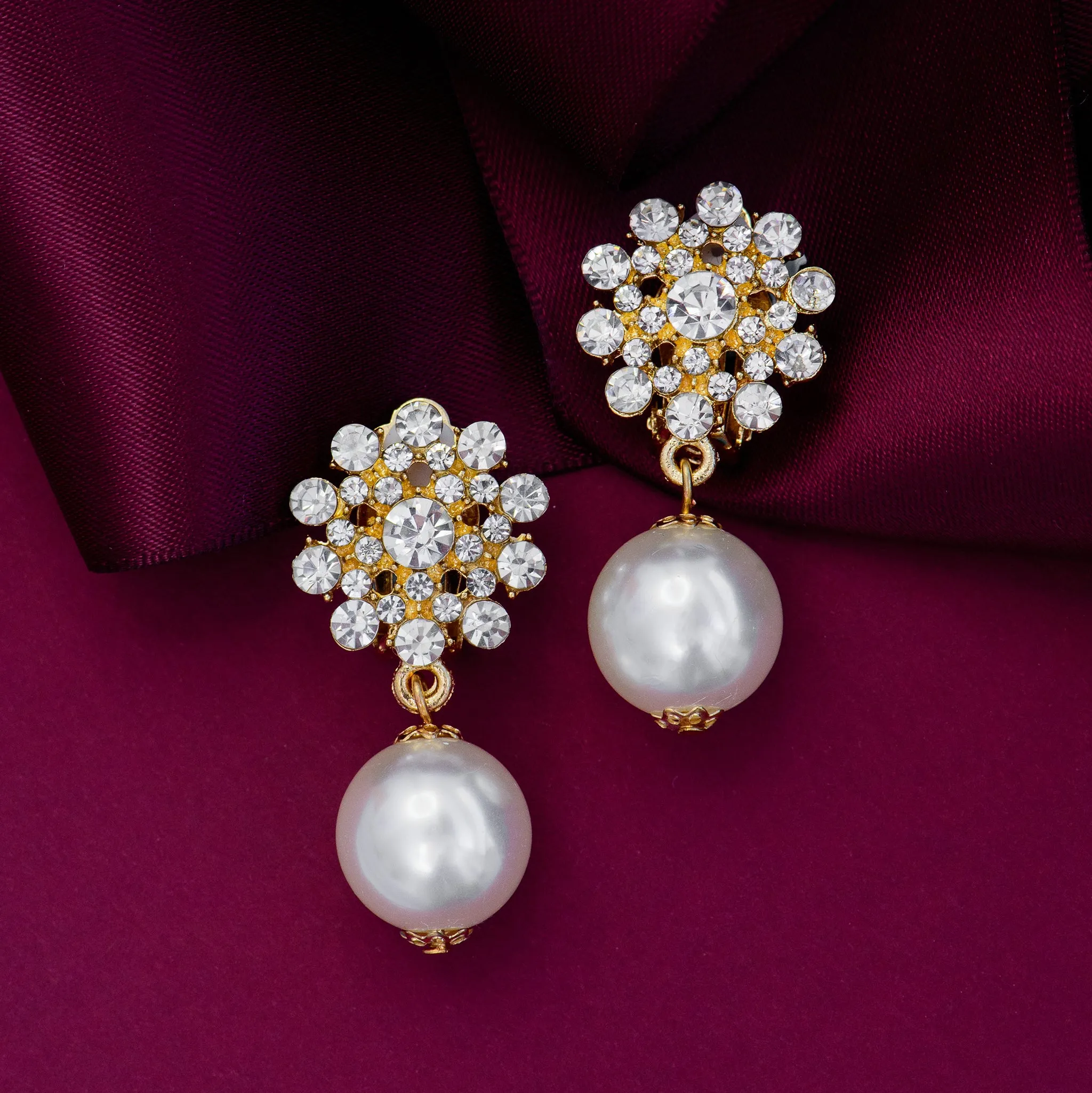 PEARL LUXE STATEMENT EARRINGS