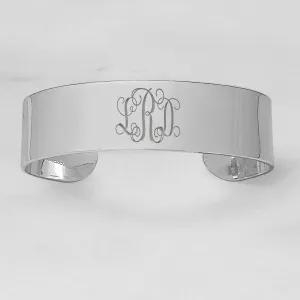 Personalized Wide Cuff Bracelet