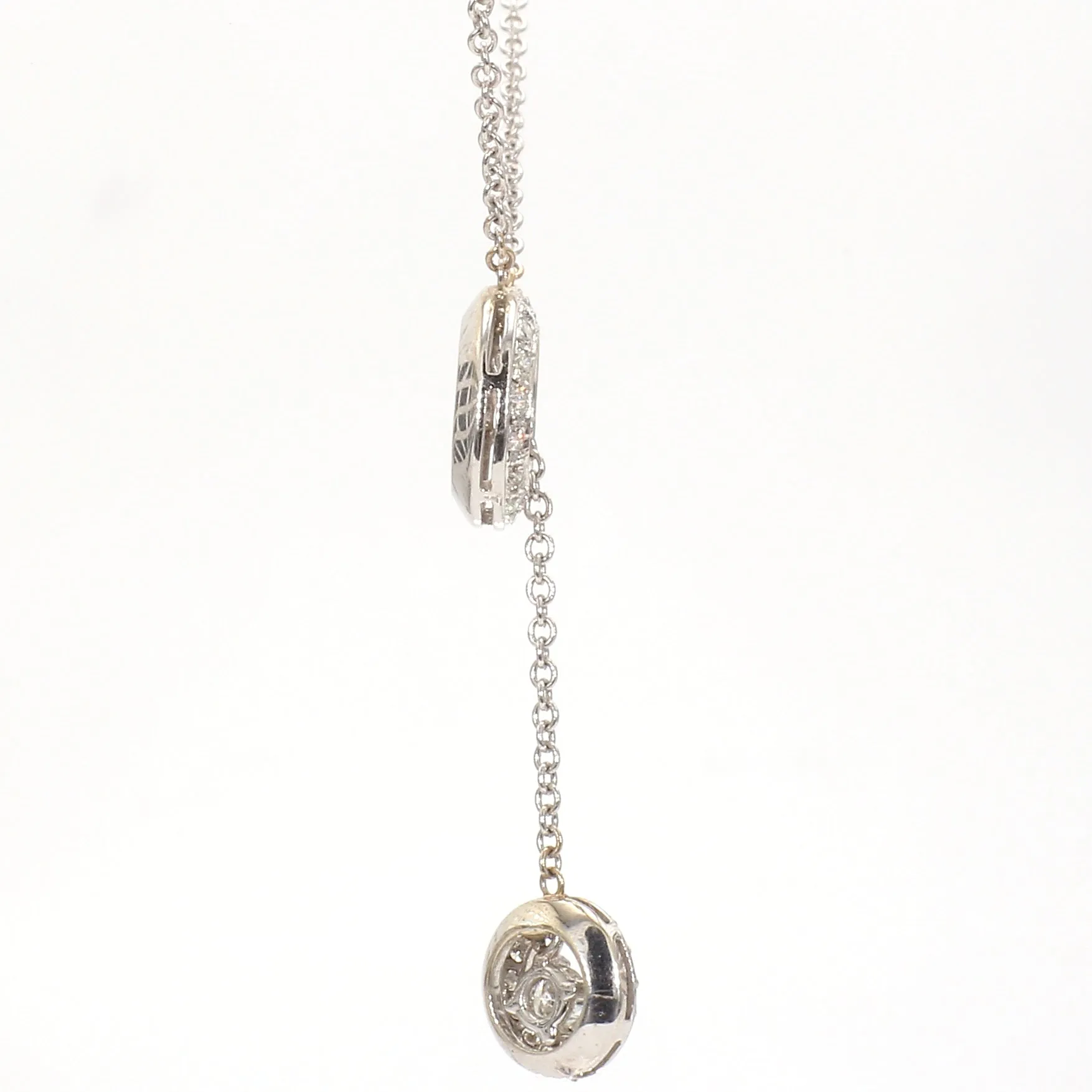 Petite Drop Diamond Lariat Necklace