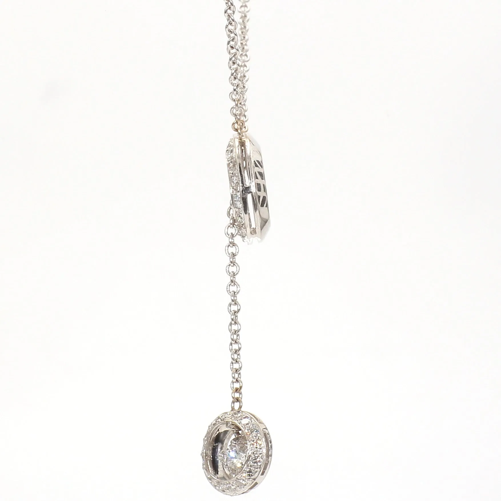 Petite Drop Diamond Lariat Necklace