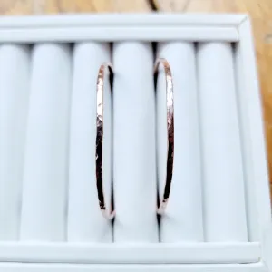 Rose Gold Hammered Cuff