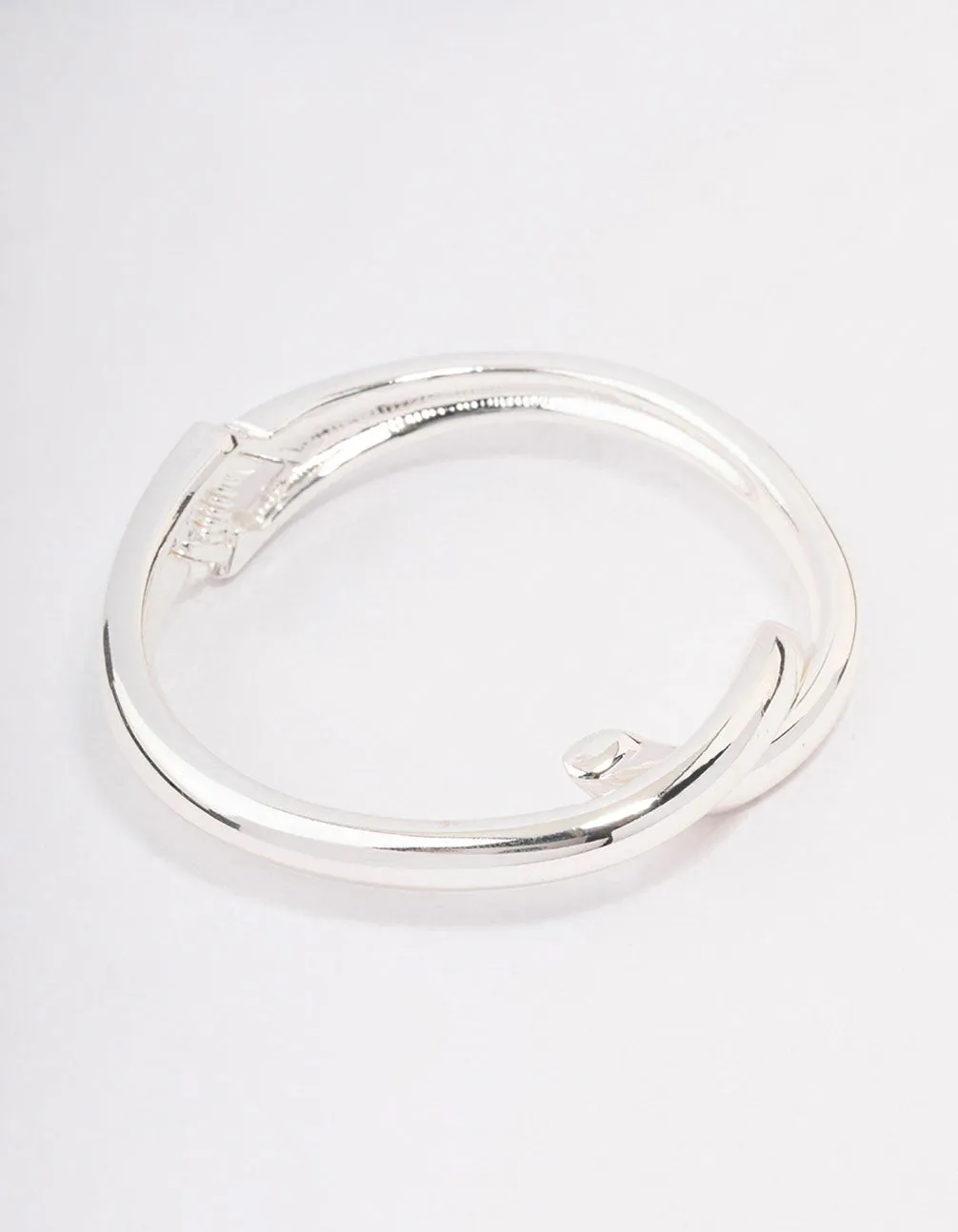 Silver Knotted Cross Hinge Wrist Cuff