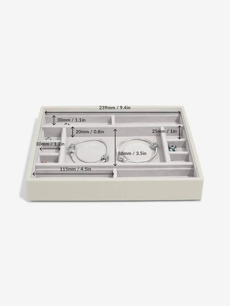 Stackers Classic 11 Compartment Jewellery Tray Oatmeal